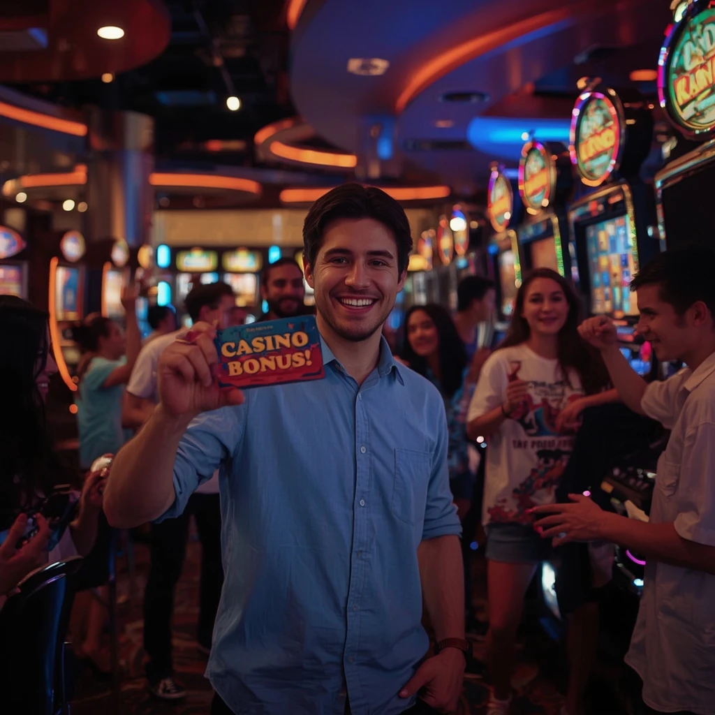 une personne tenant un bonus SOS CASINO