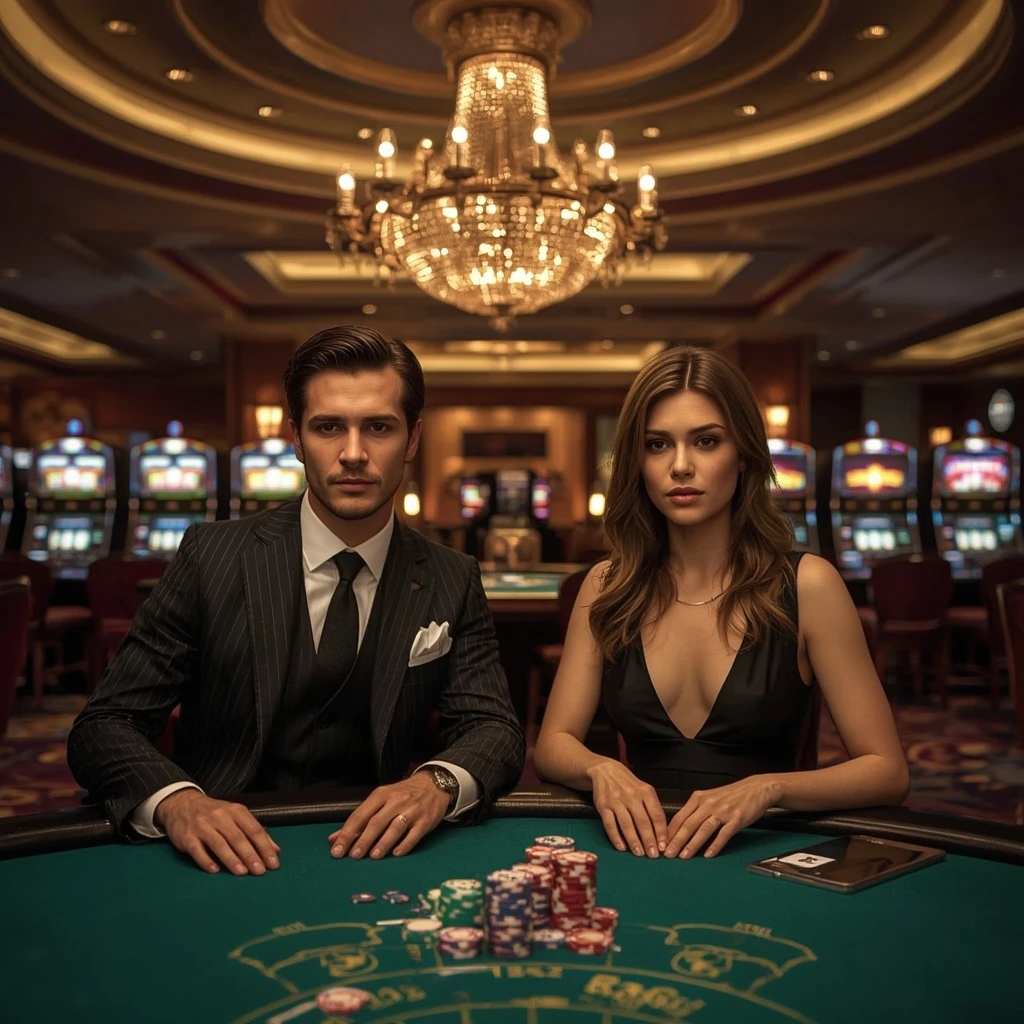 Deux joueurs de poker au SOS CASINO